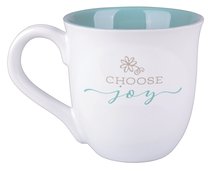 Ceramic Mug: Choose Joy, Light Blue/White (James 1:2 & Heb 12:2) Ceramic Mug: Choose Joy, Light Blue/White (James 1:2 & Heb 12:2)
