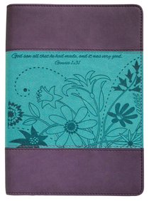 Journal Divine Details: Plum/Turquoise, Gen 1:31 Journal Divine Details: Plum/Turquoise, Gen 1:31