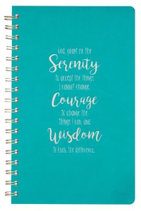 Spiral Journal, Serenity Prayer, Luxleather Spiral Journal, Serenity Prayer, Luxleather