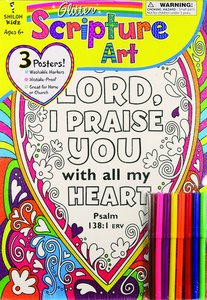 Glitter Scripture Art Poster Set (Incl Pencils) Glitter Scripture Art Poster Set (Incl Pencils)