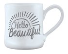 Hand Thrown Ceramic Mug: Hello Beautiful, Matthew 13:43 Homeware