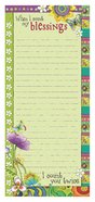 Magnetic Notepad: When I Count My Blessings, I Count You Twice Stationery