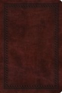 ESV Value Compact Bible Mahogany Border Design (Black Letter Edition) Imitation Leather