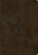 ESV Study Bible Olive Celtic Cross Design (Black Letter Edition) Imitation Leather