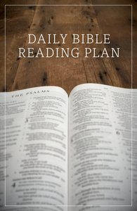 Daily Bible Reading Plan (ESV) (Pack Of 25) Daily Bible Reading Plan (ESV) (Pack Of 25)
