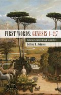 First Words: Genesis 1-2:7 eBook