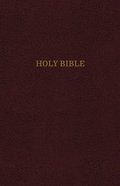 KJV Thinline Indexed Reference Bible Burgundy (Red Letter Edition) Bonded Leather