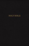 KJV Deluxe Thinline Reference Bible Black (Red Letter Edition) Premium Imitation Leather