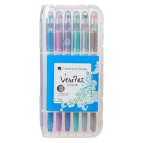 Veritas Gel Pen Set of 12:6 Metallic, 6 Glitter Veritas Gel Pen Set of 12:6 Metallic, 6 Glitter