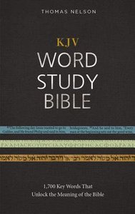 KJV Word Study Bible (Red Letter Edition) KJV Word Study Bible (Red Letter Edition)
