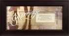 Framed Plaque: Marriage (8" X 16") (Words Of Grace) Plaque