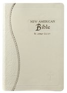 Nab Saint Joseph Gift Bible Cream Medium Size Imitation Leather