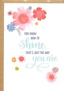 Greeting Card Pack: Shine, Bright Floral, Scripture Inside Cover Matt 13:43 ((In)courage Gift Product Series) Pack