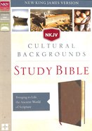 NKJV Cultural Backgrounds Study Bible Brown (Red Letter Edition) Premium Imitation Leather