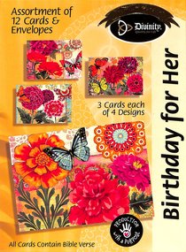 Boxed Cards Birthday For Her: Flowers & Butterflies Boxed Cards Birthday For Her: Flowers & Butterflies