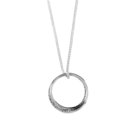 Necklace: Silver Plated Jeremiah 29:11-18 Mobius Ring on 45Cm Chain Jewellery