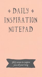 Daily Bible Verse Pad: Daily Inspiration, Peach Daily Bible Verse Pad: Daily Inspiration, Peach