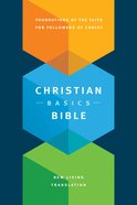 NLT Christian Basics Bible (Black Letter Edition) Paperback