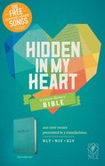 NLT Hidden in My Heart Scripture Memory Bible Teal (Black Letter Edition) Imitation Leather