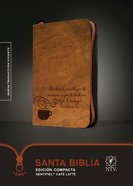 Ntv Santa Biblia Edicion Compacta Coffee Latte With Zipper (Black Letter Edition) Imitation Leather