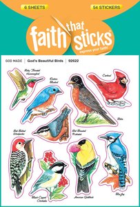Gods Beautiful Birds (6 Sheets, 54 Stickers) (Stickers Faith That Sticks Series) Gods Beautiful Birds (6 Sheets, 54 Stickers) (Stickers Faith That Sticks Series)