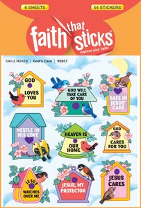 Gods Care (6 Sheets, 54 Stickers) (Stickers Faith That Sticks Series) Gods Care (6 Sheets, 54 Stickers) (Stickers Faith That Sticks Series)
