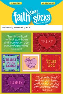 Proverbs 3:5 (6 Sheets, 42 Stickers) (Stickers Faith That Sticks Series) Proverbs 3:5 (6 Sheets, 42 Stickers) (Stickers Faith That Sticks Series)