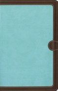 NIV Thinline Bible Chocolate/Turquoise (Red Letter Edition) Imitation Leather