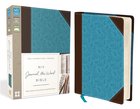 NIV Journal the Word Bible Brown/Blue (Black Letter Edition) Premium Imitation Leather