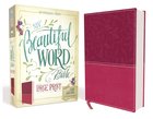 NIV Beautiful Word Bible Large Print Pink (Black Letter Edition) Premium Imitation Leather