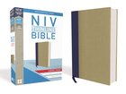 NIV Thinline Bible Large Print Blue/Tan (Red Letter Edition) Hardback
