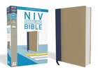 NIV Thinline Bible Giant Print Blue/Tan (Red Letter Edition) Hardback