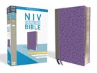 NIV Thinline Bible Giant Print Gray/Purple (Red Letter Edition) Premium Imitation Leather