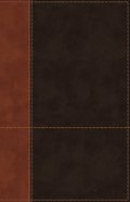 NIV Personal Size Reference Bible Large Print Brown (Red Letter Edition) Premium Imitation Leather