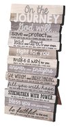 Tabletop Plaque: Journey, Small Stacked Wood (Various Scriptures) Plaque