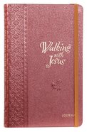 Journal: Walking With Jesus Red/Gold Imitation Leather