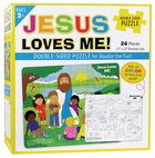 Jigsaw Puzzle: Jesus Loves Me Double-Sided Puzzle (24 Pieces) Game