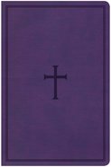 KJV Large Print Personal Size Reference Bible Purple Cross Imitation Leather