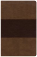 KJV Large Print Personal Size Reference Bible Saddle Brown Indexed (Red Letter Edition) Imitation Leather