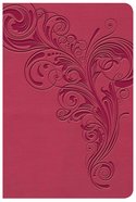 KJV Large Print Compact Reference Bible Pink (Red Letter Edition) Imitation Leather
