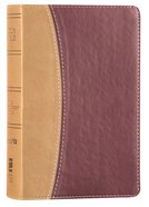 Amplified Holy Bible Compact Camel\Burgundy (Black Letter Edition) Premium Imitation Leather