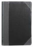 NIV Thinline Bible Large Print Black/Gray (Red Letter Edition) Premium Imitation Leather