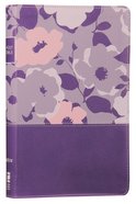 NIV Thinline Bible Purple Floral (Red Letter Edition) Premium Imitation Leather