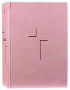 NIV the Jesus Bible Pink Comfort Print Edition (Black Letter Edition) Fabric Over Hardback