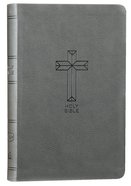 NKJV Value Thinline Bible Charcoal (Red Letter Edition) Premium Imitation Leather