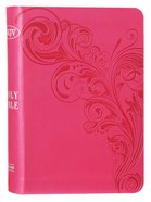 NKJV Large Print Compact Reference Bible Pink Red Letter Edition Imitation Leather
