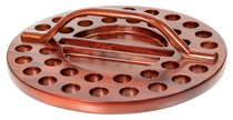 Communion Tray 34 Hole Wooden Round Communion Tray 34 Hole Wooden Round