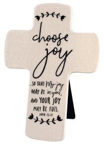 Cross Ceramic Hand Drawn Doodles: Choose Joy (John 15:11) Cross Ceramic Hand Drawn Doodles: Choose Joy (John 15:11)