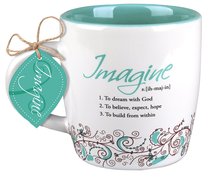 Ceramic Mug Creative Definition: Imagine, Turquoise/White (Ephesians 3:20) Ceramic Mug Creative Definition: Imagine, Turquoise/White (Ephesians 3:20)