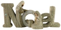 Resin Knitted Finish White/Beige Holy Family: Noel Resin Knitted Finish White/Beige Holy Family: Noel